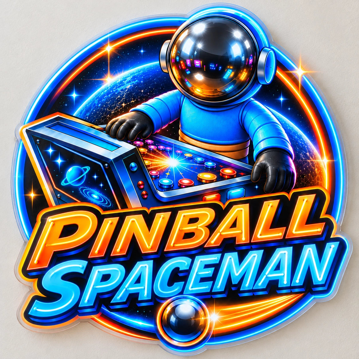 Pinball Spaceman Custom LED Neon Sign | 9cbda7bef71c5e83bc40e8a805cf2a12b2b328c76c8657da43311fd6004bac5d | natural_light