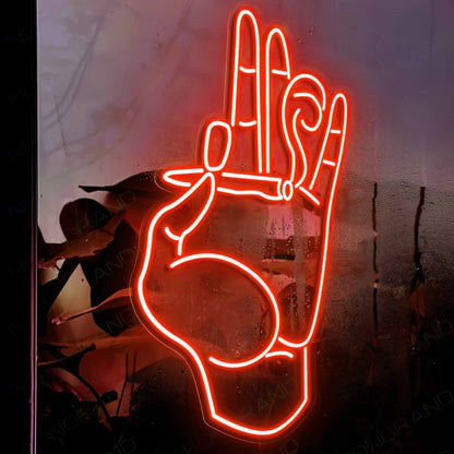 Pinching Cigarette Led Neon Sign | Shineneon