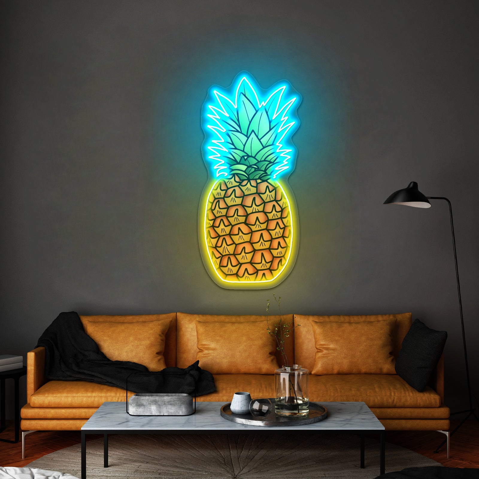 Pineapple Artwork Custom Neon Signs