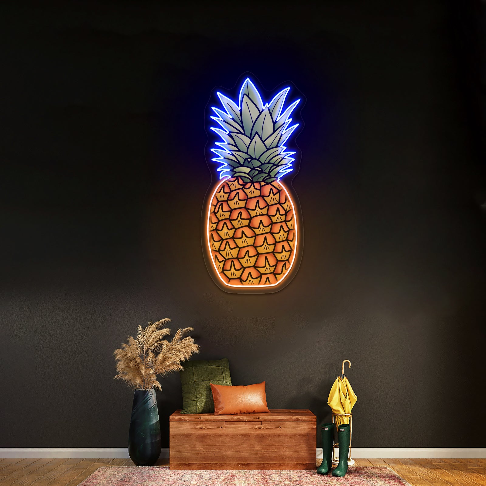 Pineapple Artwork Custom Neon Signs