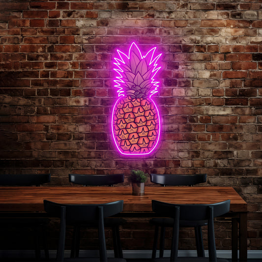 Pineapple Artwork Custom Neon Signs