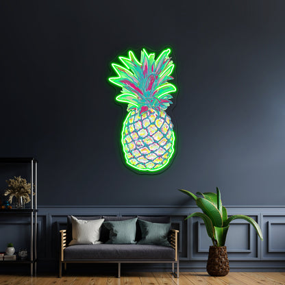 Pineapple Artwork Led Neon Signs Custom