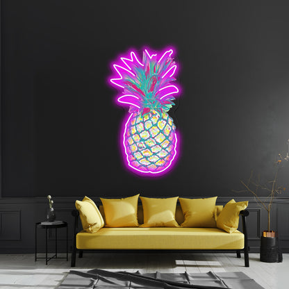 Pineapple Artwork Led Neon Signs Custom