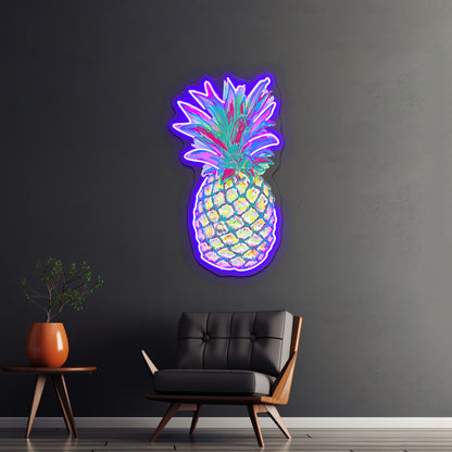 Pineapple Artwork Led Neon Signs Custom