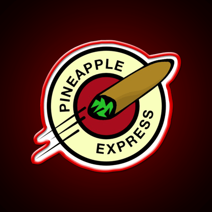Pineapple Express Hemp Inspired Green Leaf Led Neon Sign Rgb Color - Shineneon