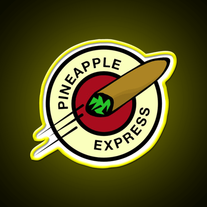 Pineapple Express Hemp Inspired Green Leaf Led Neon Sign Rgb Color - Shineneon