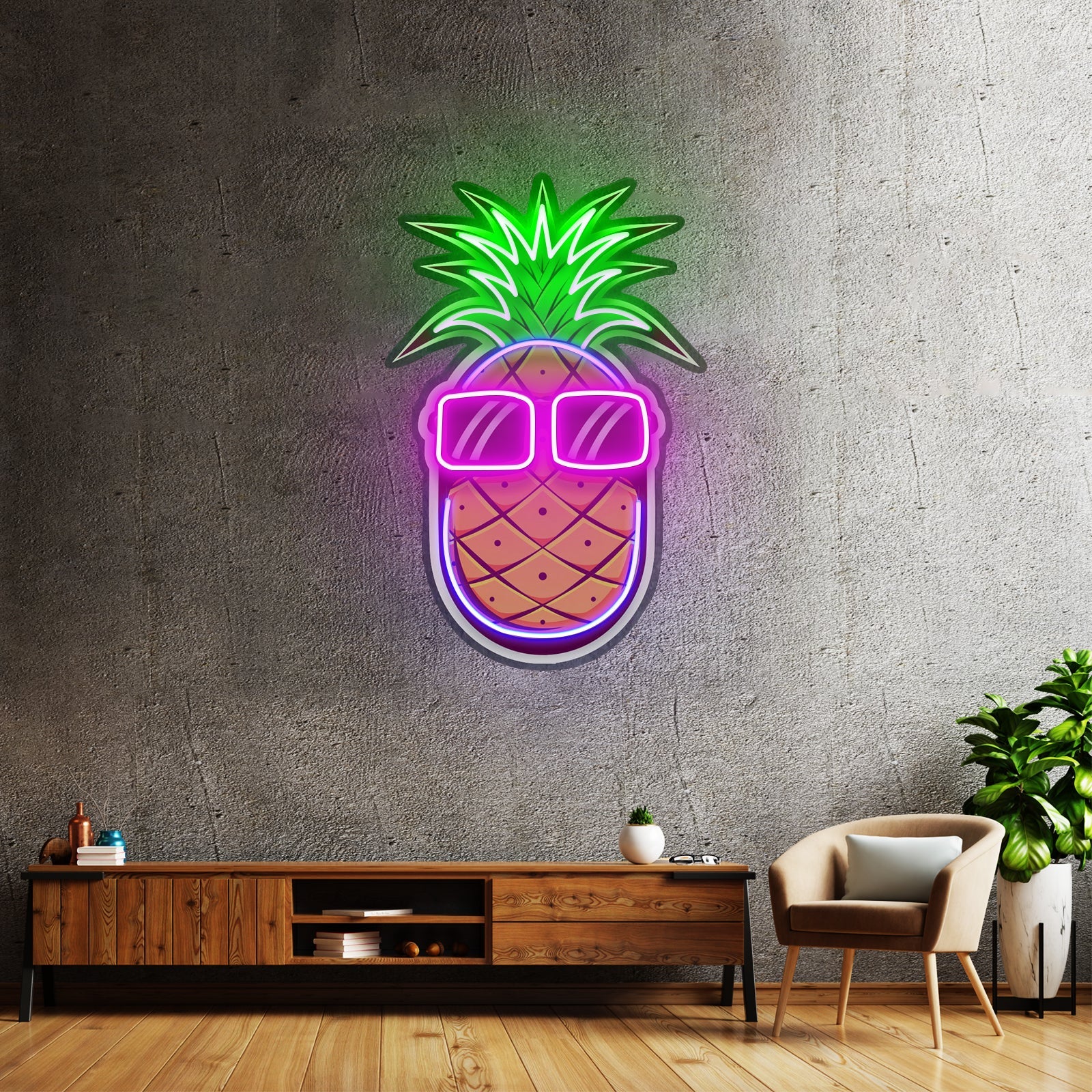 Pineapple Led Neon Sign Light Custom Led Signs - Shineneon