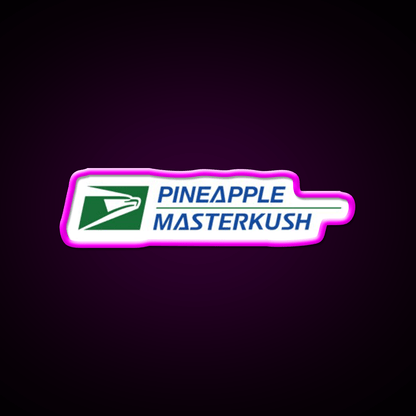 Pineapple Master Kush Hemp Inspired Green Leaf Led Neon Sign Rgb Color - Shineneon