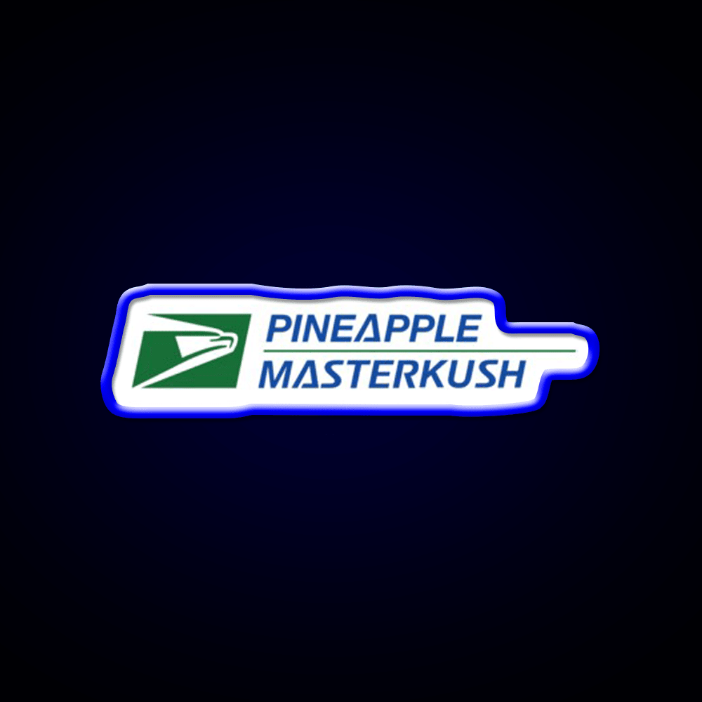 Pineapple Master Kush Hemp Inspired Green Leaf Led Neon Sign Rgb Color - Shineneon
