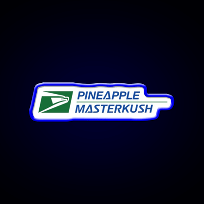 Pineapple Master Kush Hemp Inspired Green Leaf Led Neon Sign Rgb Color - Shineneon
