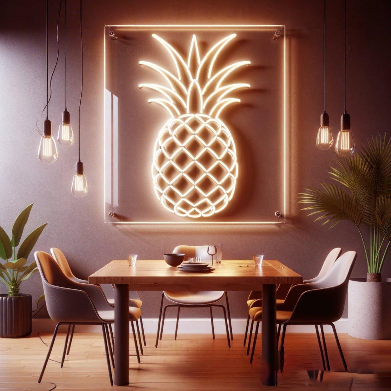 Pineapple Neon Sign Brighten Your Space With Tropical Style | Shineneon