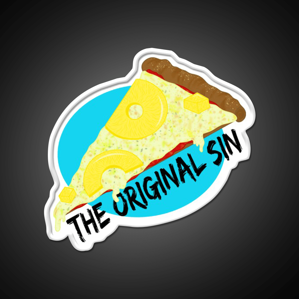 Pineapple Pizza Is A Sin Snack Food Led Neon Sign Rgb Color - Shineneon