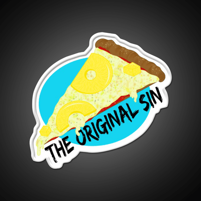 Pineapple Pizza Is A Sin Snack Food Led Neon Sign Rgb Color - Shineneon