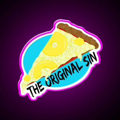 Pineapple Pizza Is A Sin Snack Food Led Neon Sign Rgb Color - Shineneon