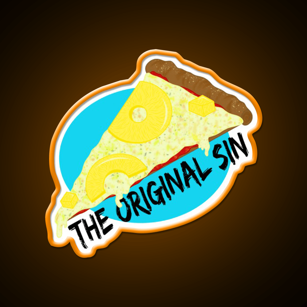 Pineapple Pizza Is A Sin Snack Food Led Neon Sign Rgb Color - Shineneon