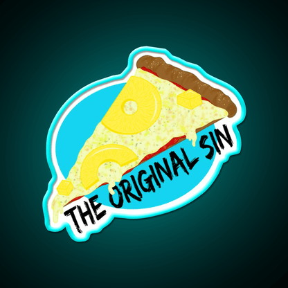 Pineapple Pizza Is A Sin Snack Food Led Neon Sign Rgb Color - Shineneon