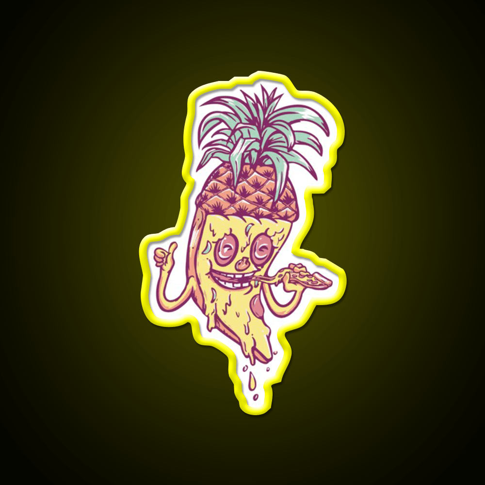 Pineapple Pizza Love Fast Food Led Neon Sign For Burger Place Rgb Color - Shineneon