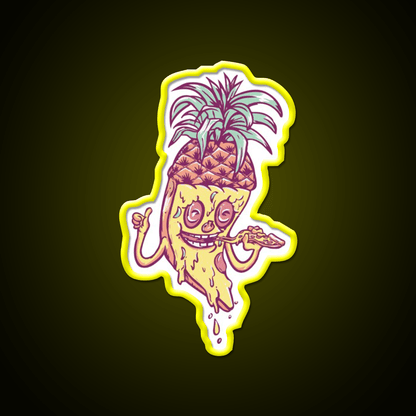 Pineapple Pizza Love Fast Food Led Neon Sign For Burger Place Rgb Color - Shineneon