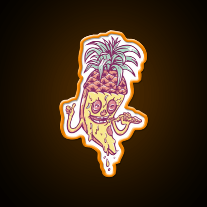 Pineapple Pizza Love Fast Food Led Neon Sign For Burger Place Rgb Color - Shineneon