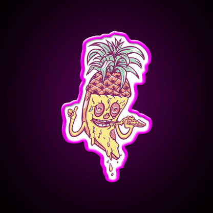 Pineapple Pizza Love Fast Food Led Neon Sign For Burger Place Rgb Color - Shineneon