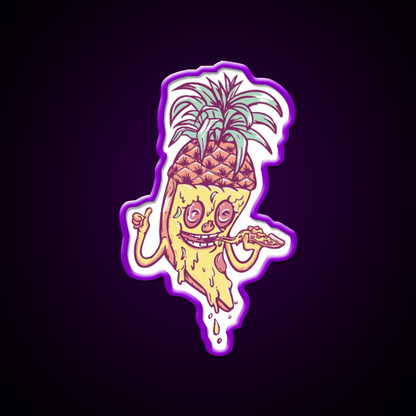 Pineapple Pizza Love Fast Food Led Neon Sign For Burger Place Rgb Color - Shineneon