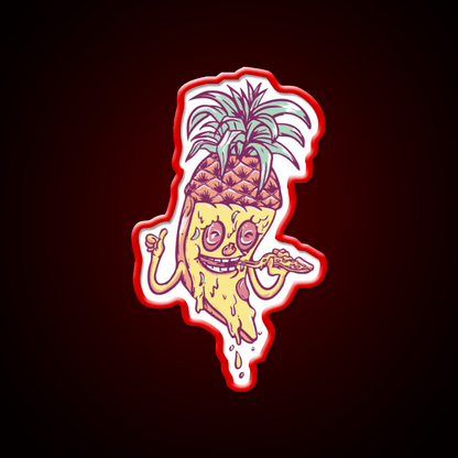 Pineapple Pizza Love Fast Food Led Neon Sign For Burger Place Rgb Color - Shineneon
