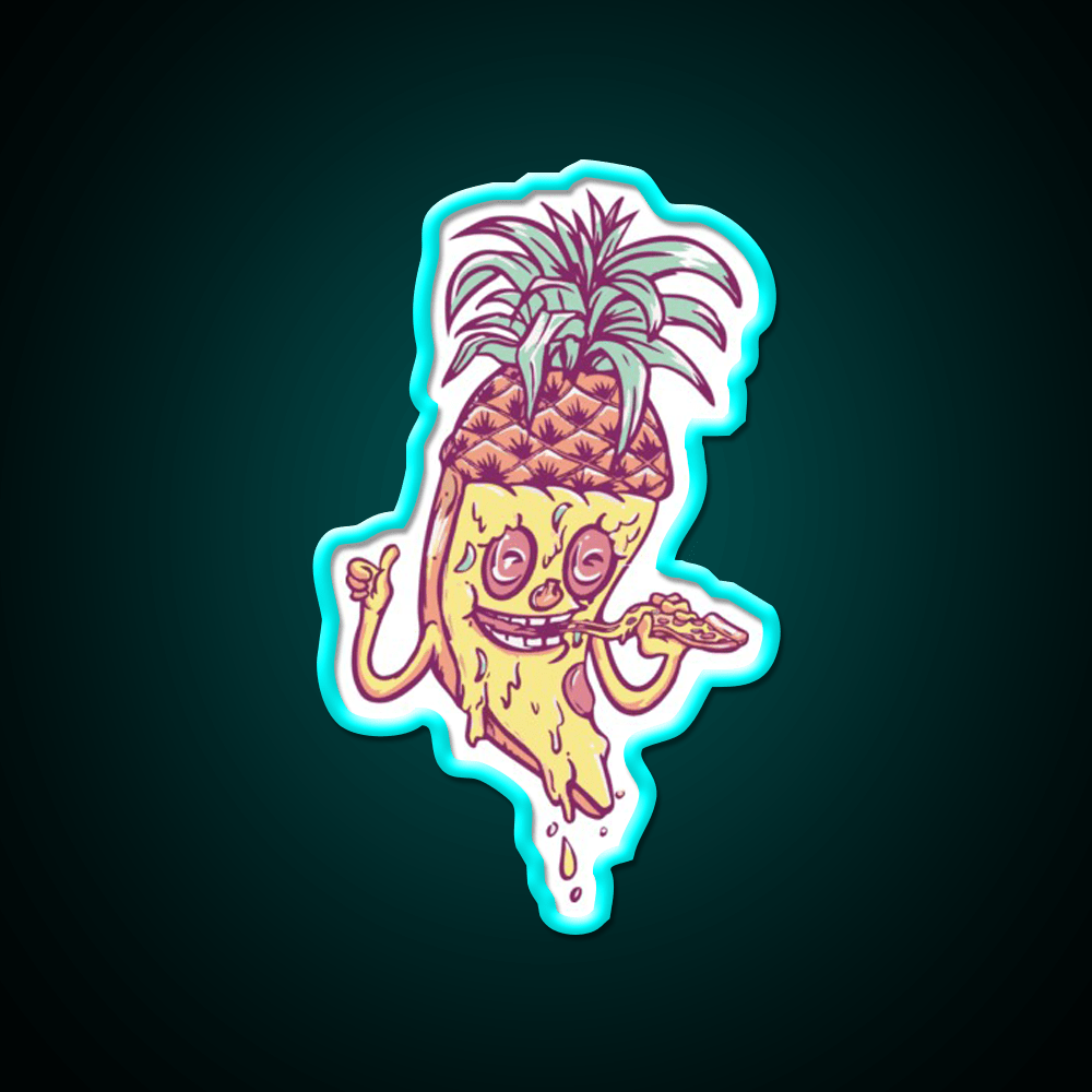 Pineapple Pizza Love Fast Food Led Neon Sign For Burger Place Rgb Color - Shineneon