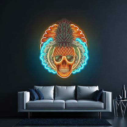 Pineapple Sea Skull Led Neon Sign Light Custom Led Signs - Shineneon