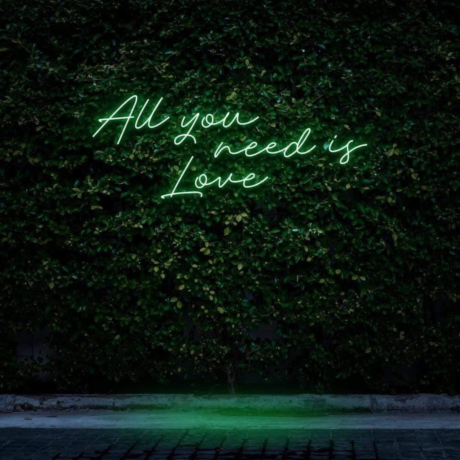 Pink All You Need Is Love Led Neon Sign For Romantic Bedroom Wedding Decor | Shineneon