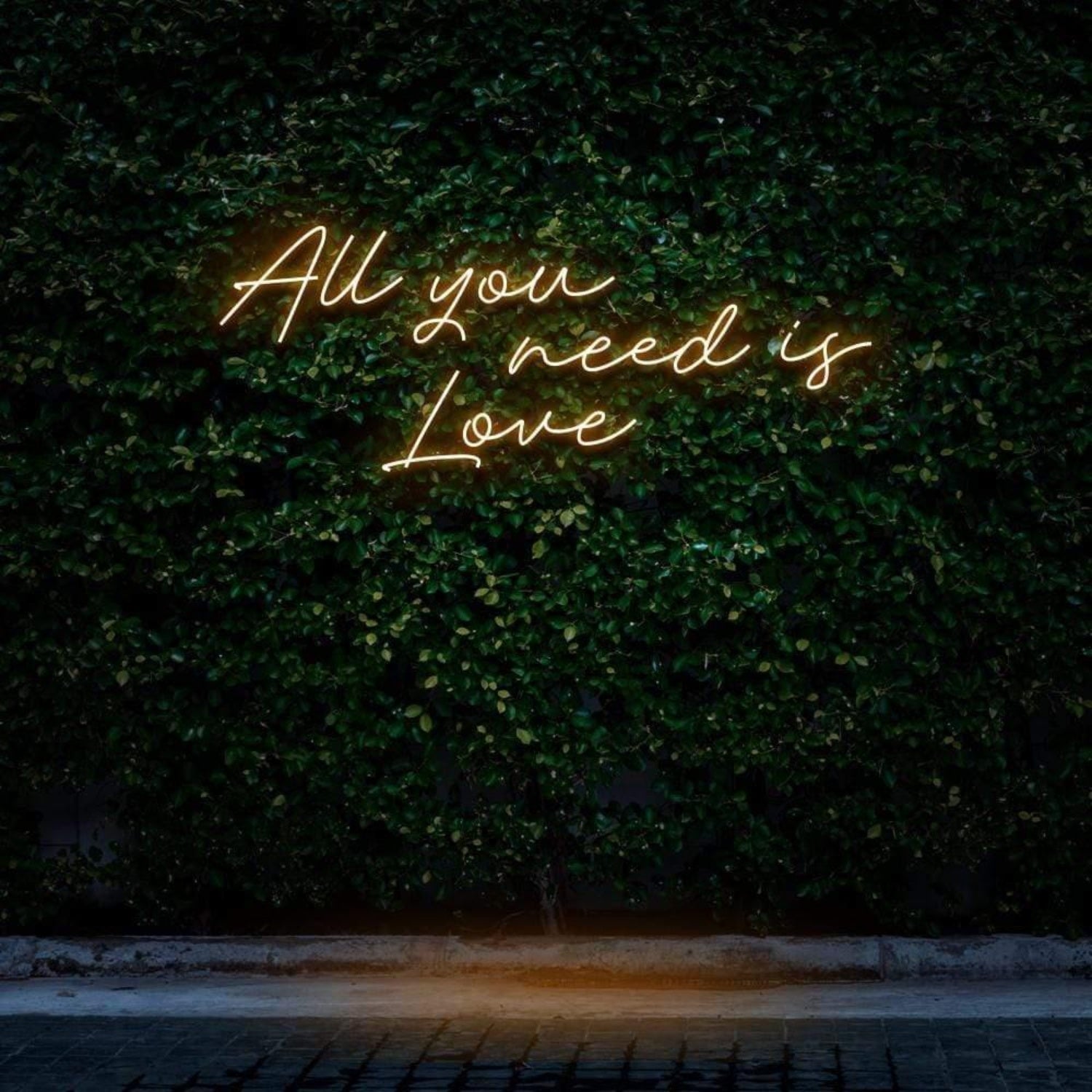 Pink All You Need Is Love Led Neon Sign For Romantic Bedroom Wedding Decor | Shineneon