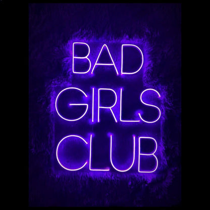 Pink Bad Girls Club Led Neon Sign For Nightclub Bar Decor | Shineneon