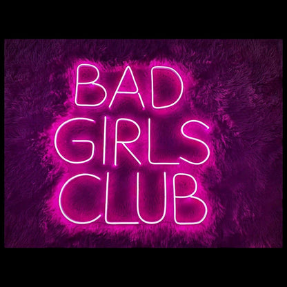 Pink Bad Girls Club Led Neon Sign For Nightclub Bar Decor | Shineneon