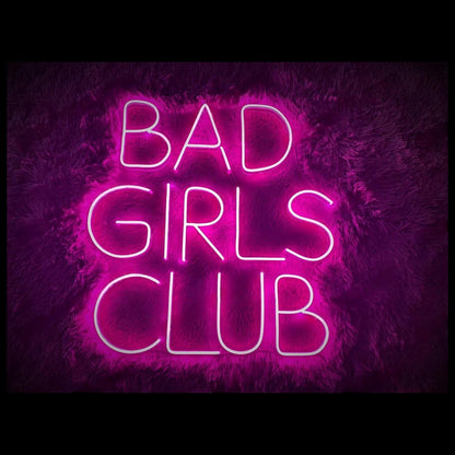Pink Bad Girls Club Led Neon Sign For Nightclub Bar Decor | Shineneon