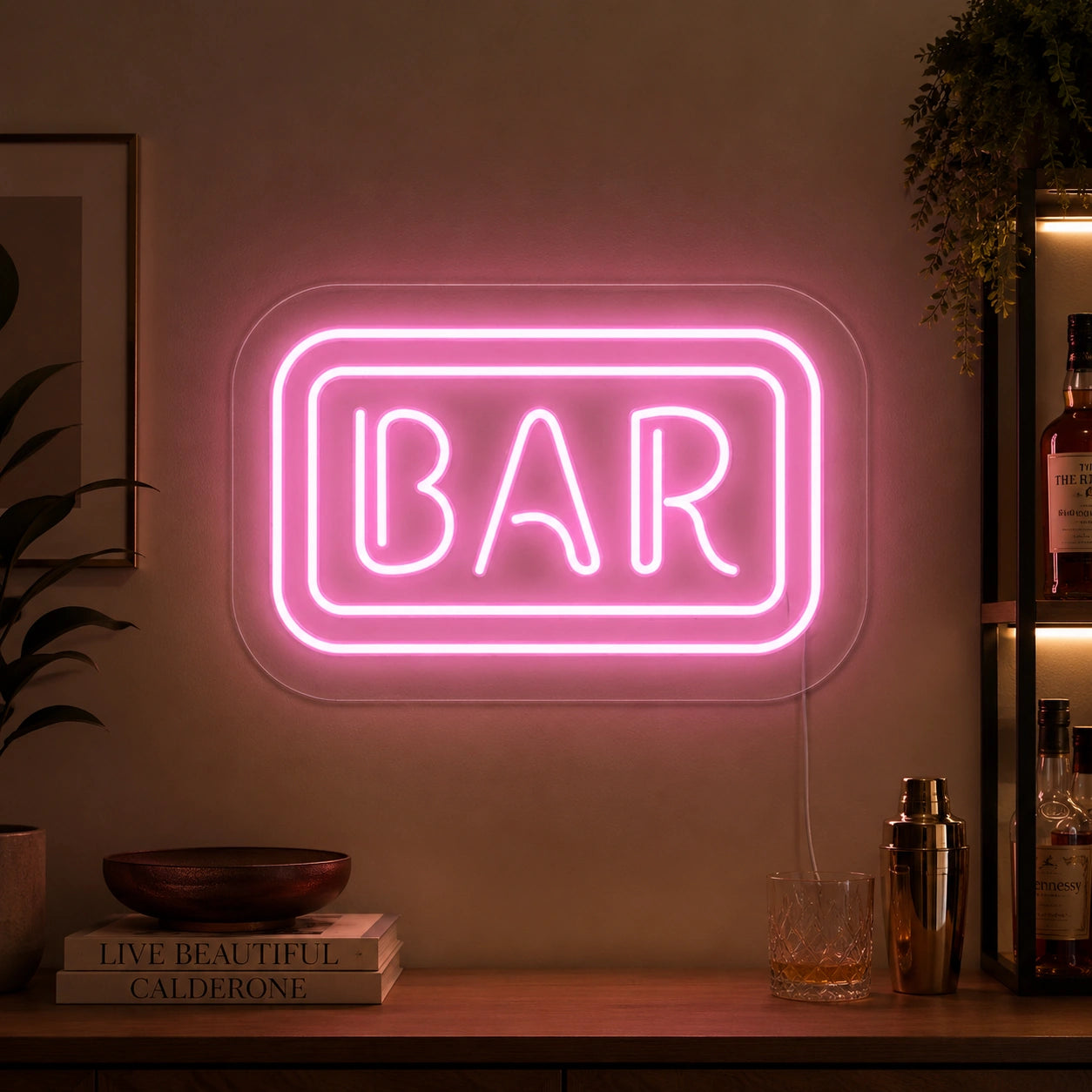 Pink Bar Neon Sign LED Neon Sign high-converting product image