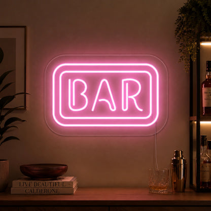 Pink Bar Neon Sign LED Neon Sign high-converting product image