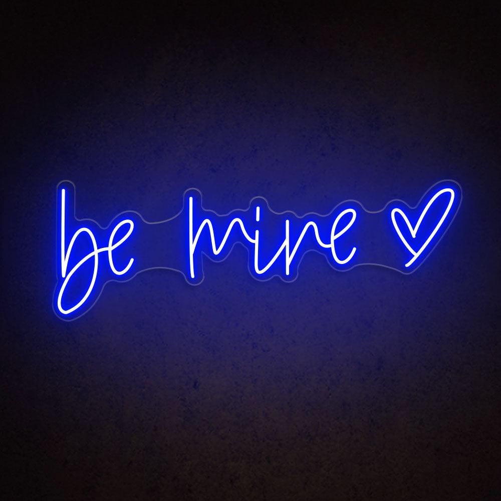 Pink Be Mine Heart Led Neon Sign For Wedding Romantic Decor | Shineneon