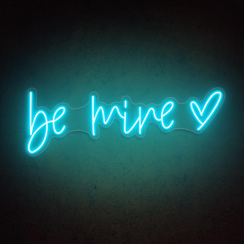 Pink Be Mine Heart Led Neon Sign For Wedding Romantic Decor | Shineneon