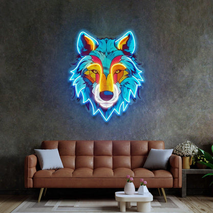 Pink Blue Mnk Monkey Uv Printed Led Neon Sign For Trendy Home Decor | Shineneon