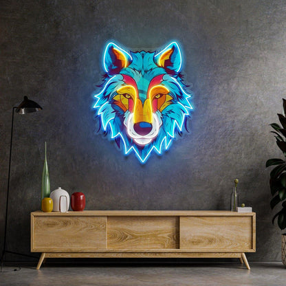 Pink Blue Mnk Monkey Uv Printed Led Neon Sign For Trendy Home Decor | Shineneon
