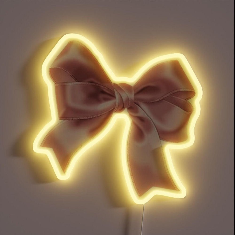 Pink Bow Rgb Led Neon Sign - Shineneon