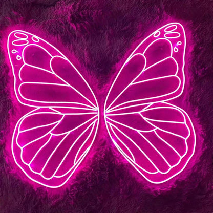 Pink Butterfly Led Neon Sign Wall Art | Shineneon