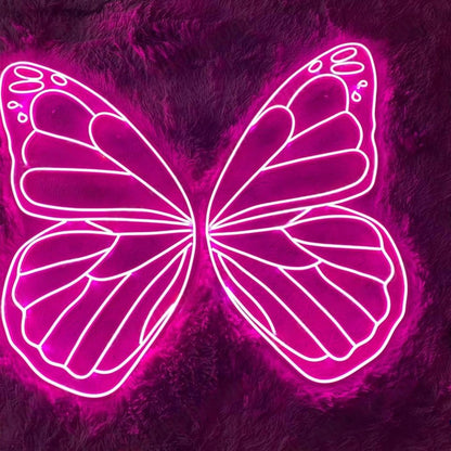 Pink Butterfly Led Neon Sign Wall Art | Shineneon