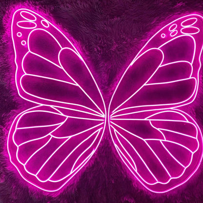 Pink Butterfly Led Neon Sign Wall Art | Shineneon
