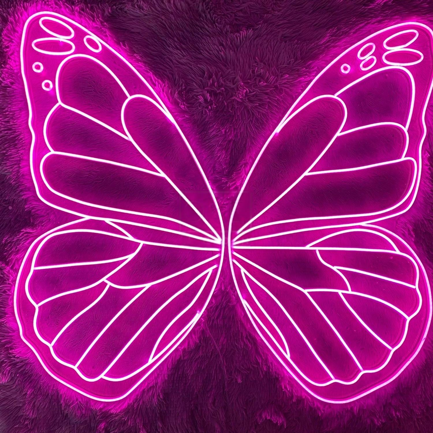 Pink Butterfly Led Neon Sign Wall Art | Shineneon