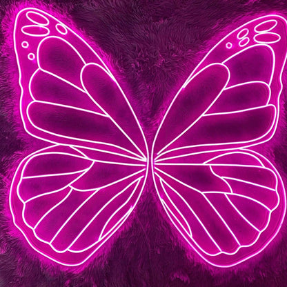 Pink Butterfly Led Neon Sign Wall Art | Shineneon