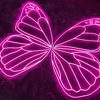 Pink Butterfly Led Neon Sign Wall Art | Shineneon