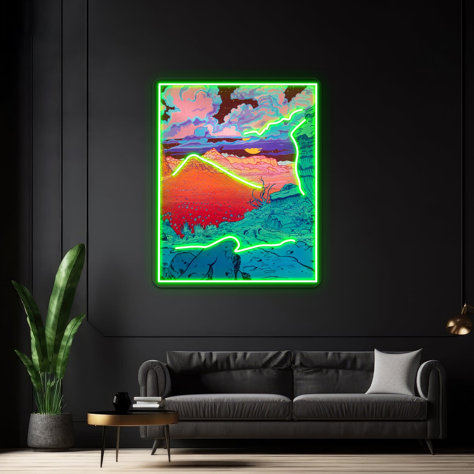 Pink Clouds Artwork Led Neon Signs Custom | Shineneon