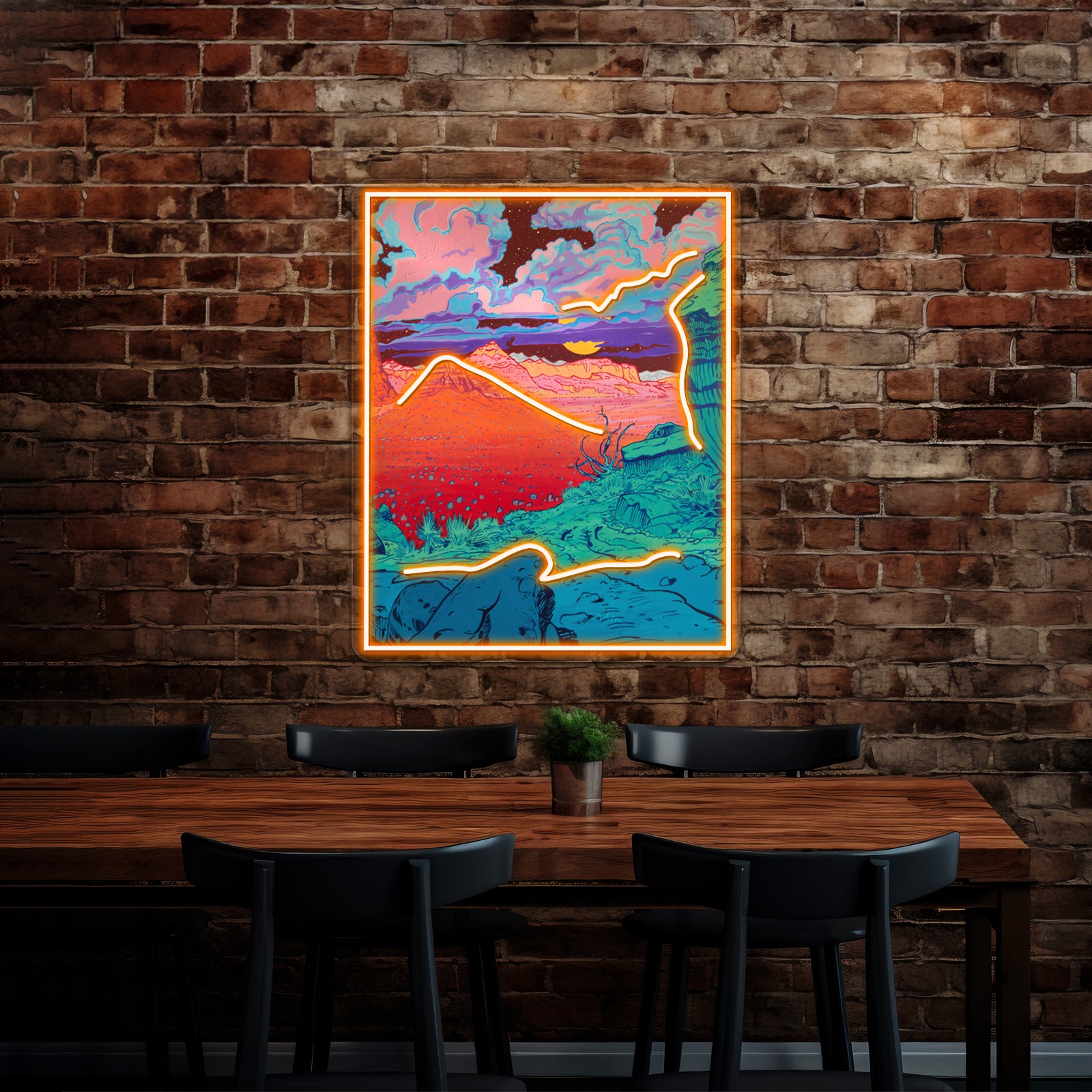 Pink Clouds Artwork Led Neon Signs Custom | Shineneon