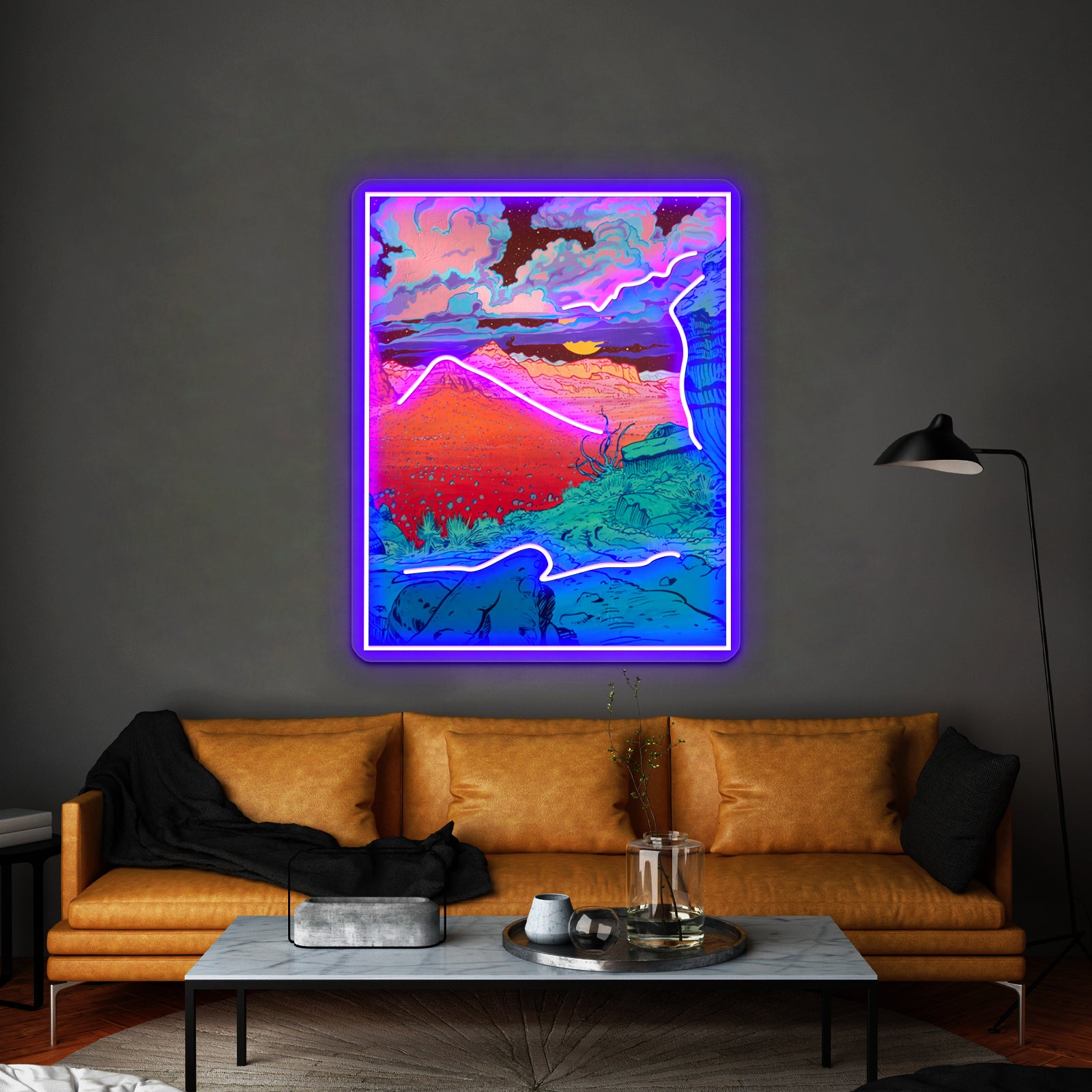 Pink Clouds Artwork Led Neon Signs Custom | Shineneon