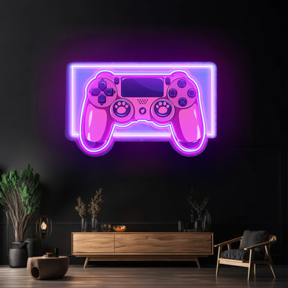 Pink Controller Custom Led Signs Artwork For Sale